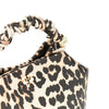 leopard faux leather small bou bag