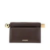 nappa leather rond carré clutch