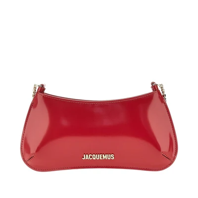 small bisou chaine leather bag