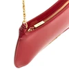 small bisou chaine leather bag