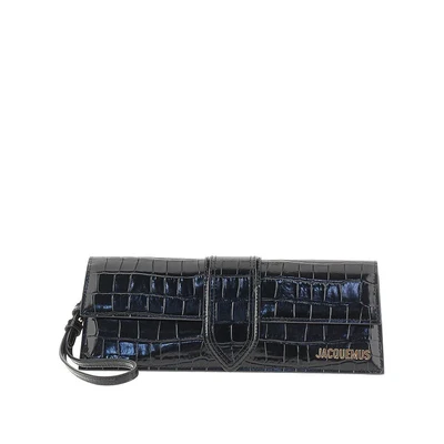 croco-embossed leather bambino clutch