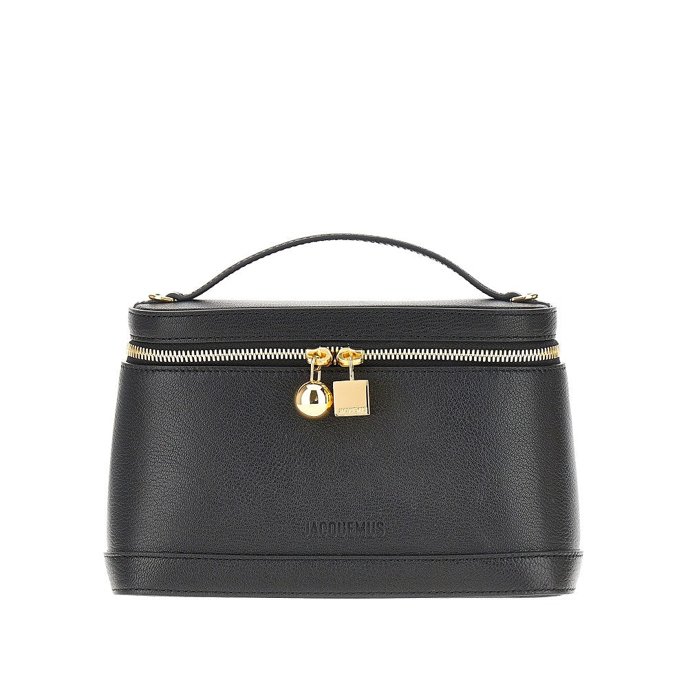 leather petit vanity bag