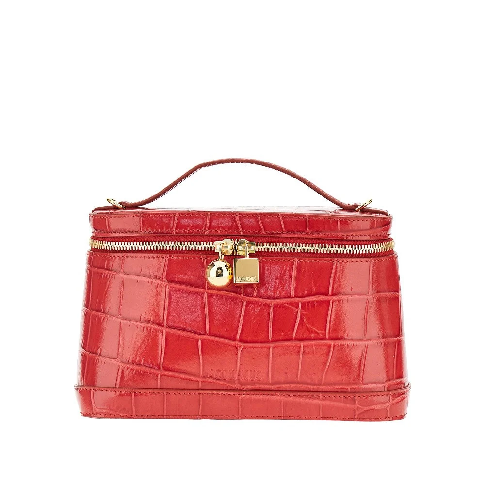 leather petit vanity bag