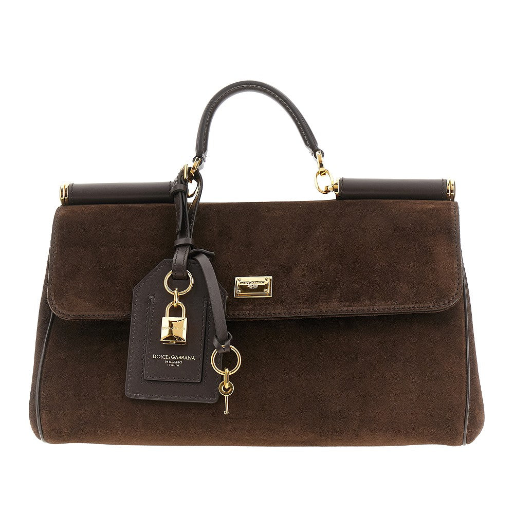 DOLCE  GABBANA OS suede leather my sicily handbag