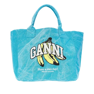 shopping bag with banana print
