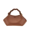 recycled leather small bou bag