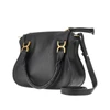 grained leather small marcie bag