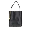grained leather medium spin bag