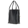 grained leather medium spin bag
