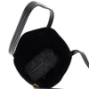 grained leather medium spin bag
