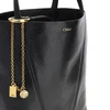 grained leather medium spin bag