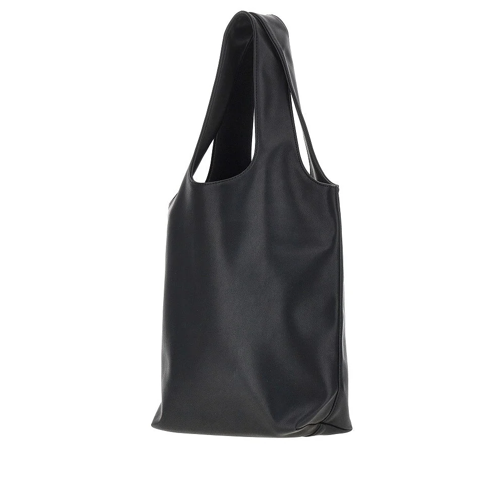 faux leather ninon small tote bag