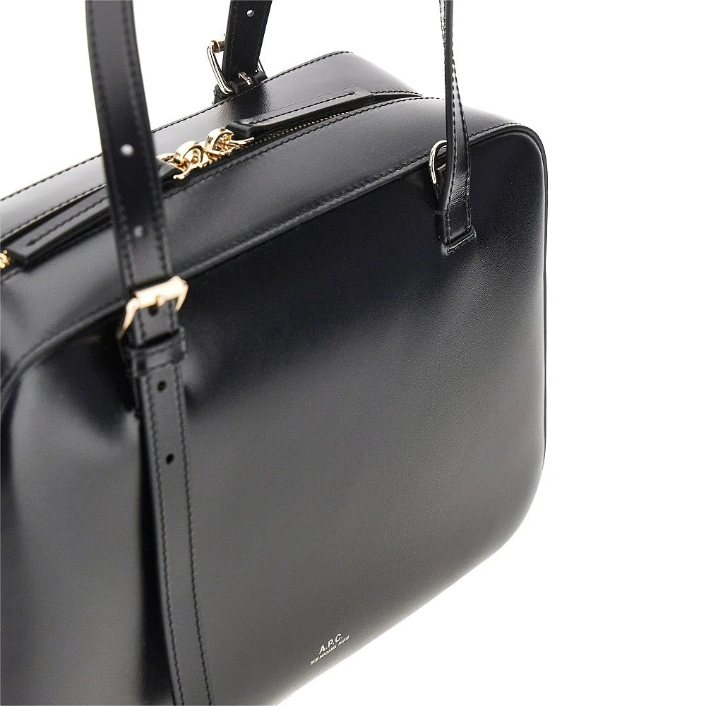 virginie box leather bag