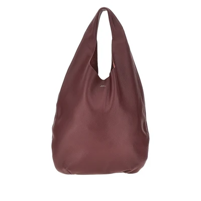 le neige grained leather bag