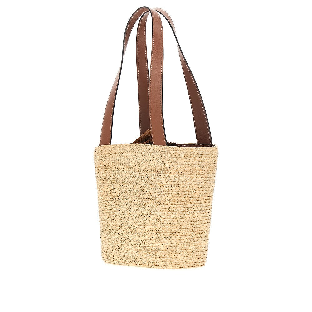 ROGER VIVIER OS raffia small viv skate bag