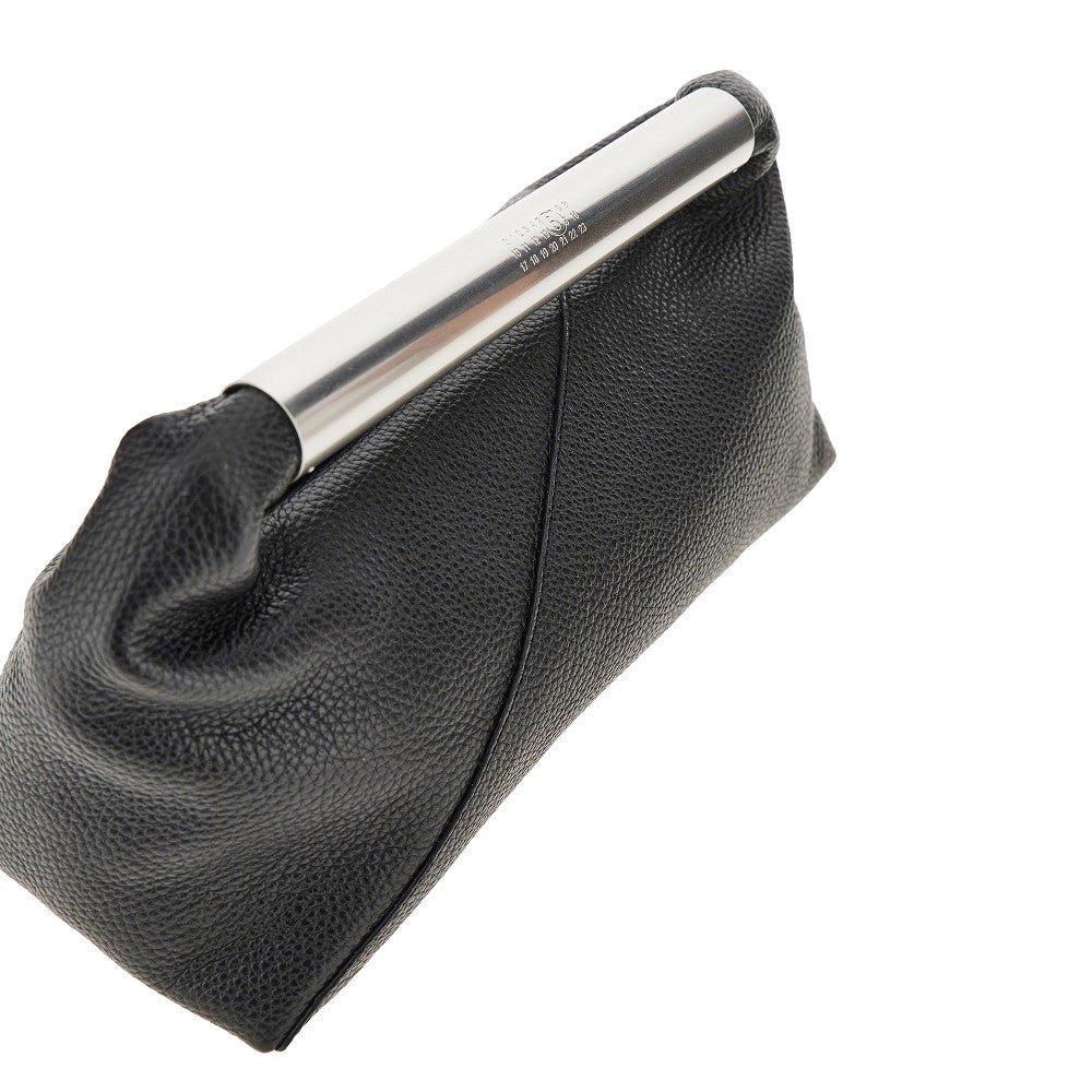 leather japanese jewel handle bag