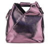 metallized faux leather japanese bag