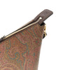 jacquard paisley fabric shoulder bag