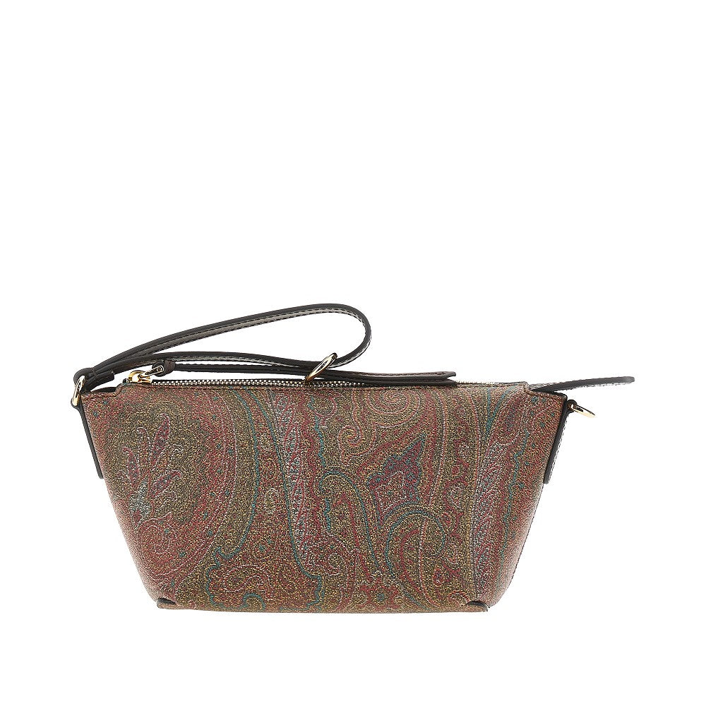 jacquard paisley fabric mini bag