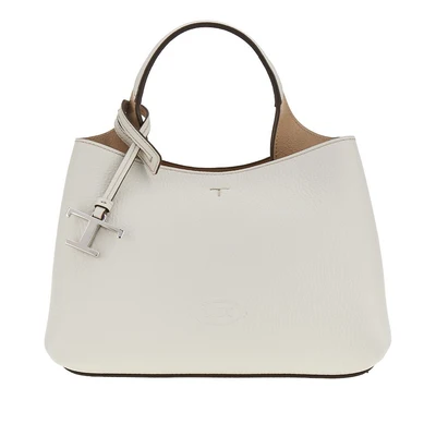 grained leather micro shopping bag