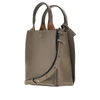 grained leather micro tote bag