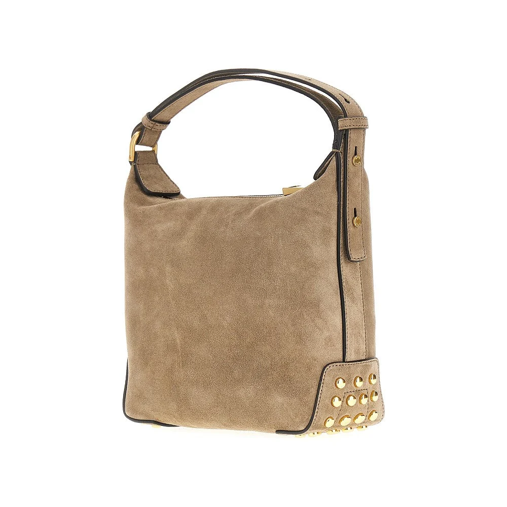 leather metal dots mini bag