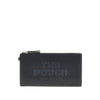 grained leather pouch