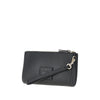 grained leather pouch