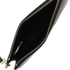 grained leather pouch