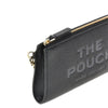 grained leather pouch