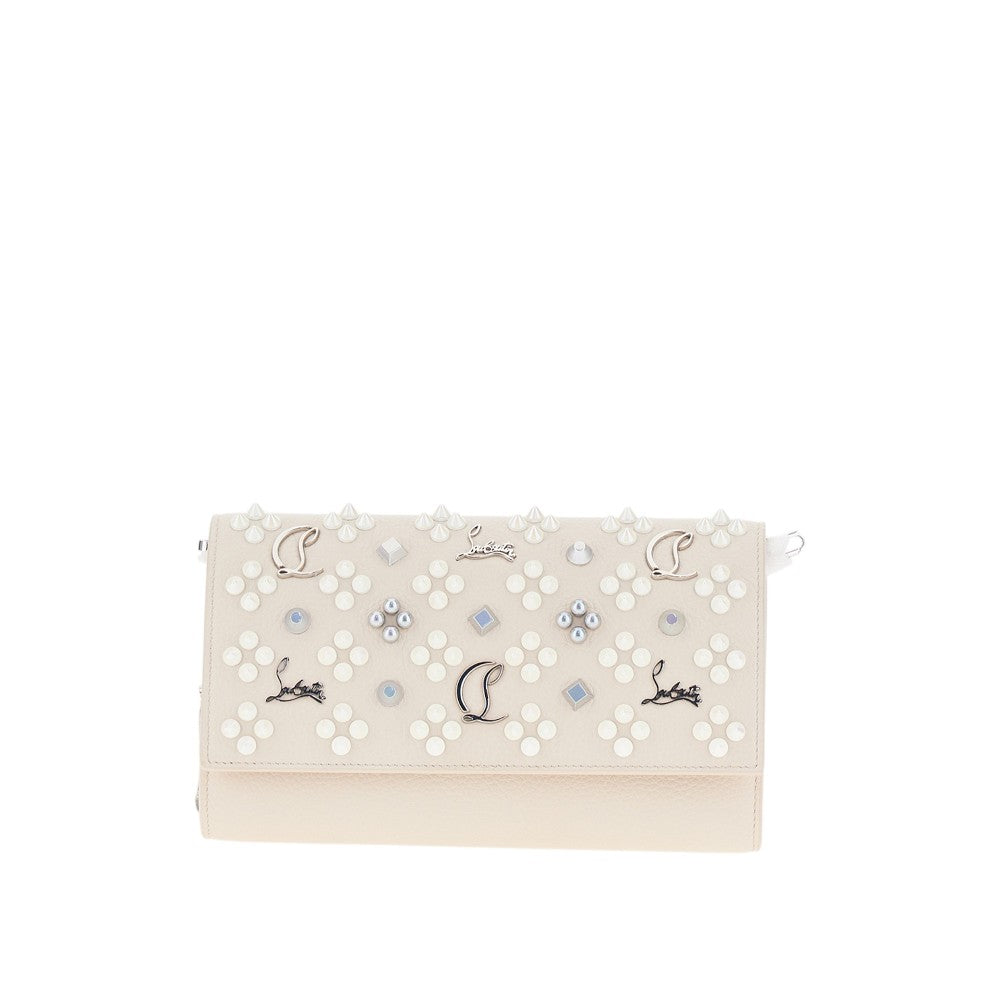 CHRISTIAN LOUBOUTIN OS leather paloma wallet on chain