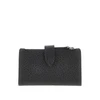 grain leather bi-fold cardholder