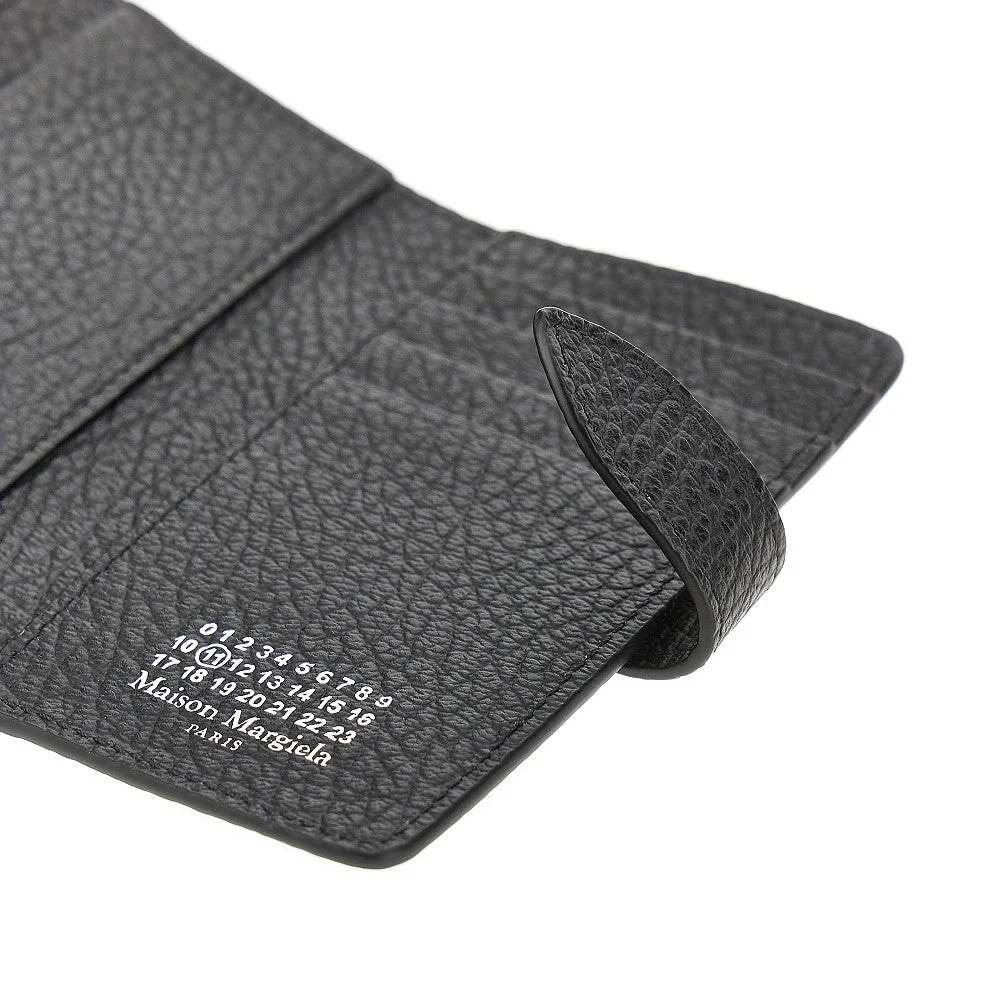 grain leather bi-fold cardholder