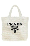 Logo Small Raffia Tote