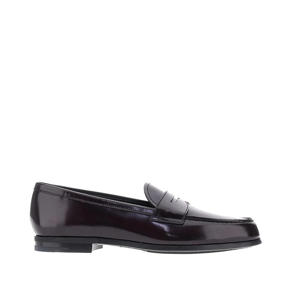 natalie fumé polished leather loafers