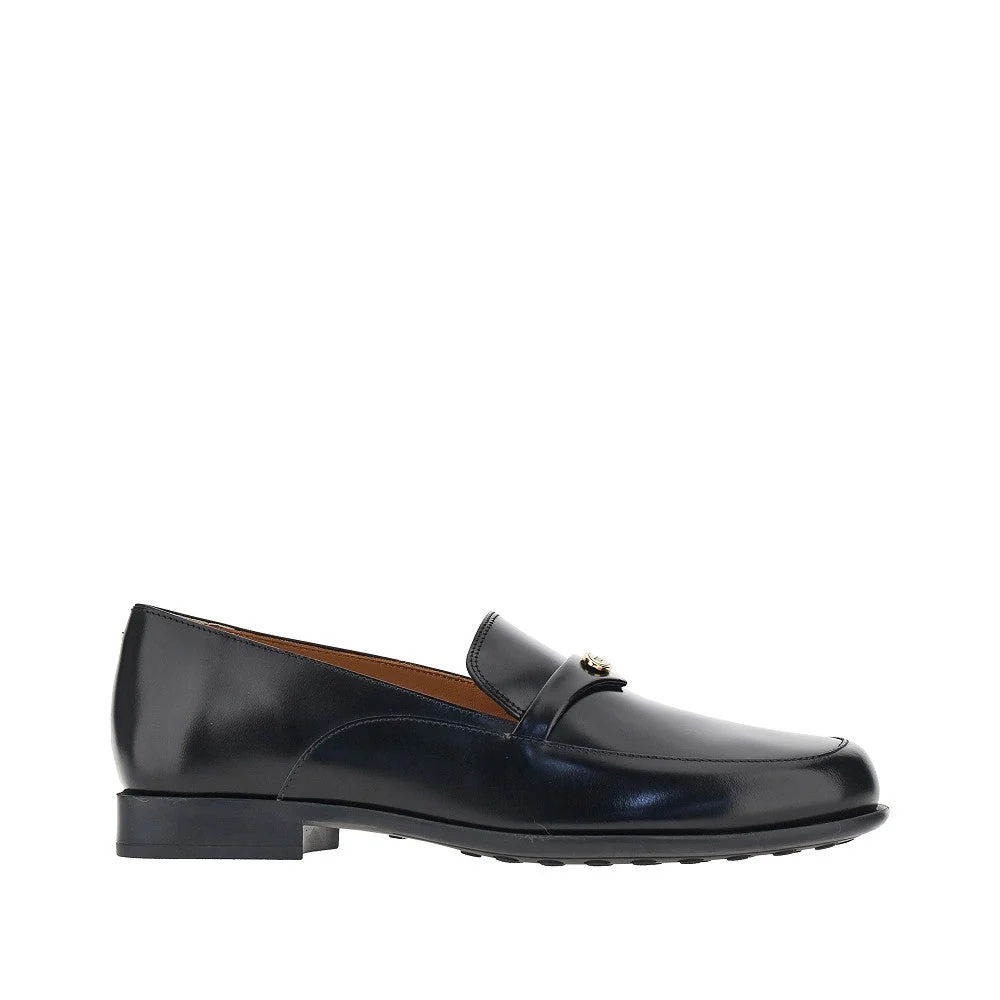 TODS 36 leather loafers with logo medal