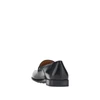 leather loafers with logo medal