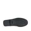 leather loafers with logo medal