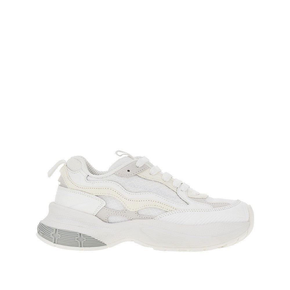 EMPORIO ARMANI 36 mesh sneakers with leather details