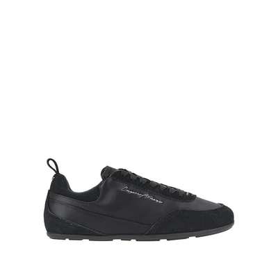 satin and suede leather sneakers