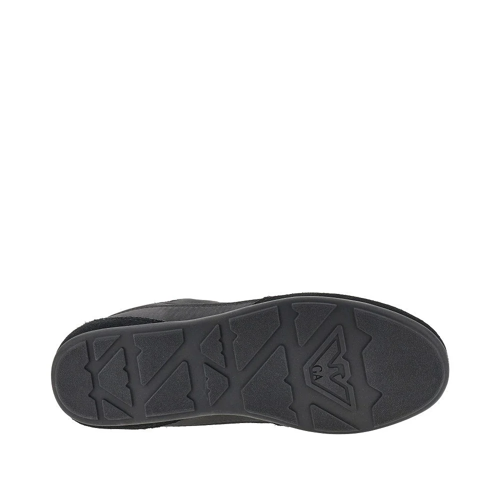satin and suede leather sneakers