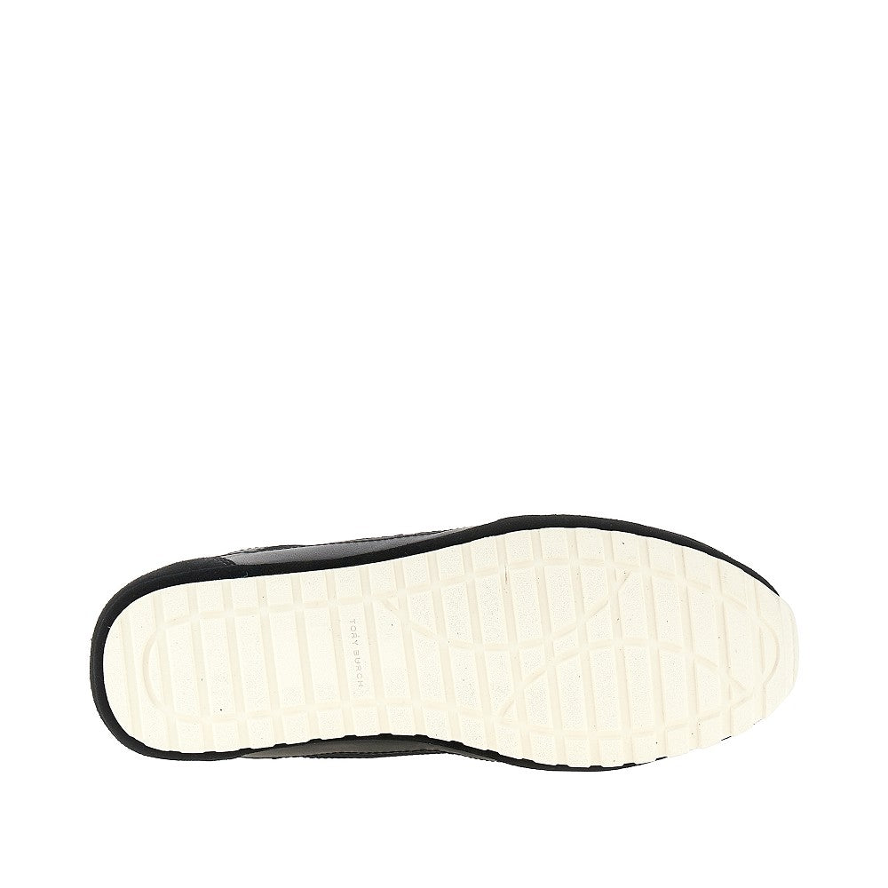 field mesh and leather sneakers