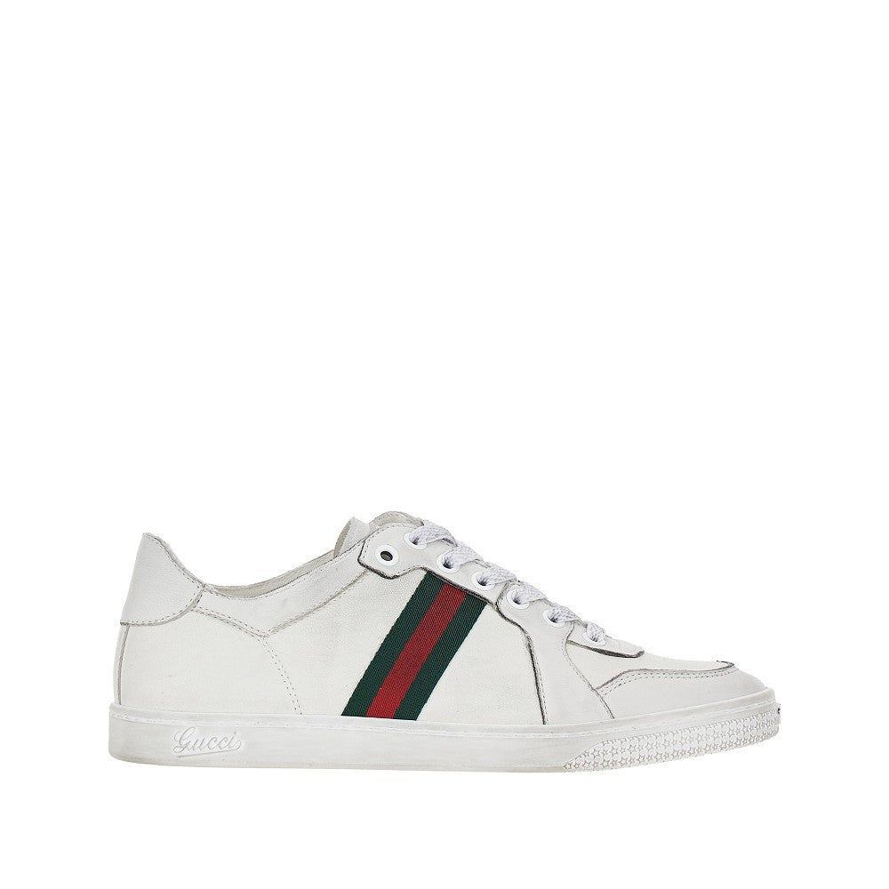 GUCCI 36 stretch leather sneakers
