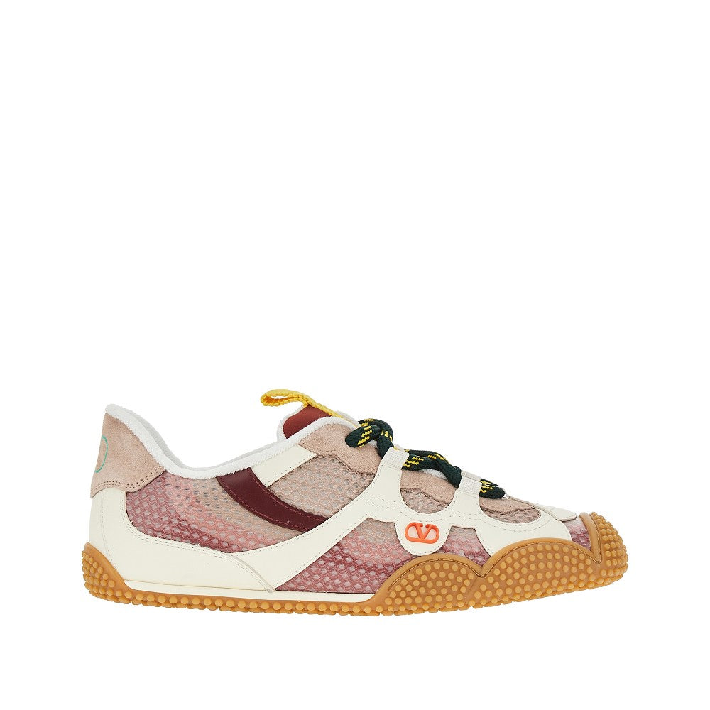 VALENTINO GARAVANI 37+ amphibia fabric and leather sneakers