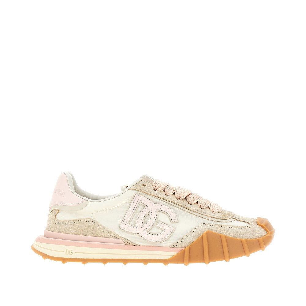 DOLCEamp;GABBANA 38 suede leather and nylon dg athletic sneakers