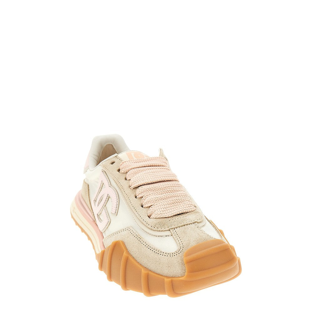 DOLCEamp;GABBANA 38 suede leather and nylon dg athletic sneakers