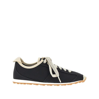 les tennis leather and canvas sneakers