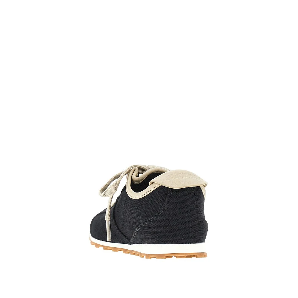 les tennis leather and canvas sneakers