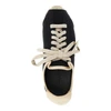 les tennis leather and canvas sneakers