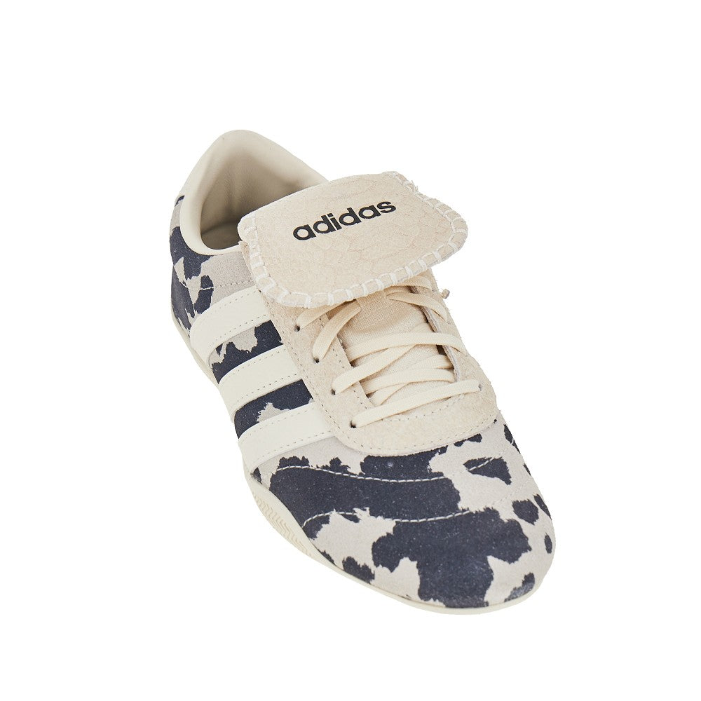 ADIDAS ORIGINALS 3+ spotted suede leather grand court lo sneakers